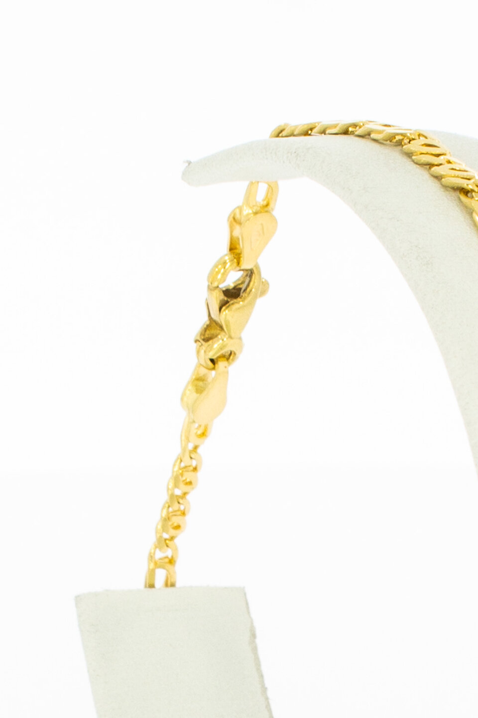 18 Karat Falkenauge Gold Armband - 19,4 cm