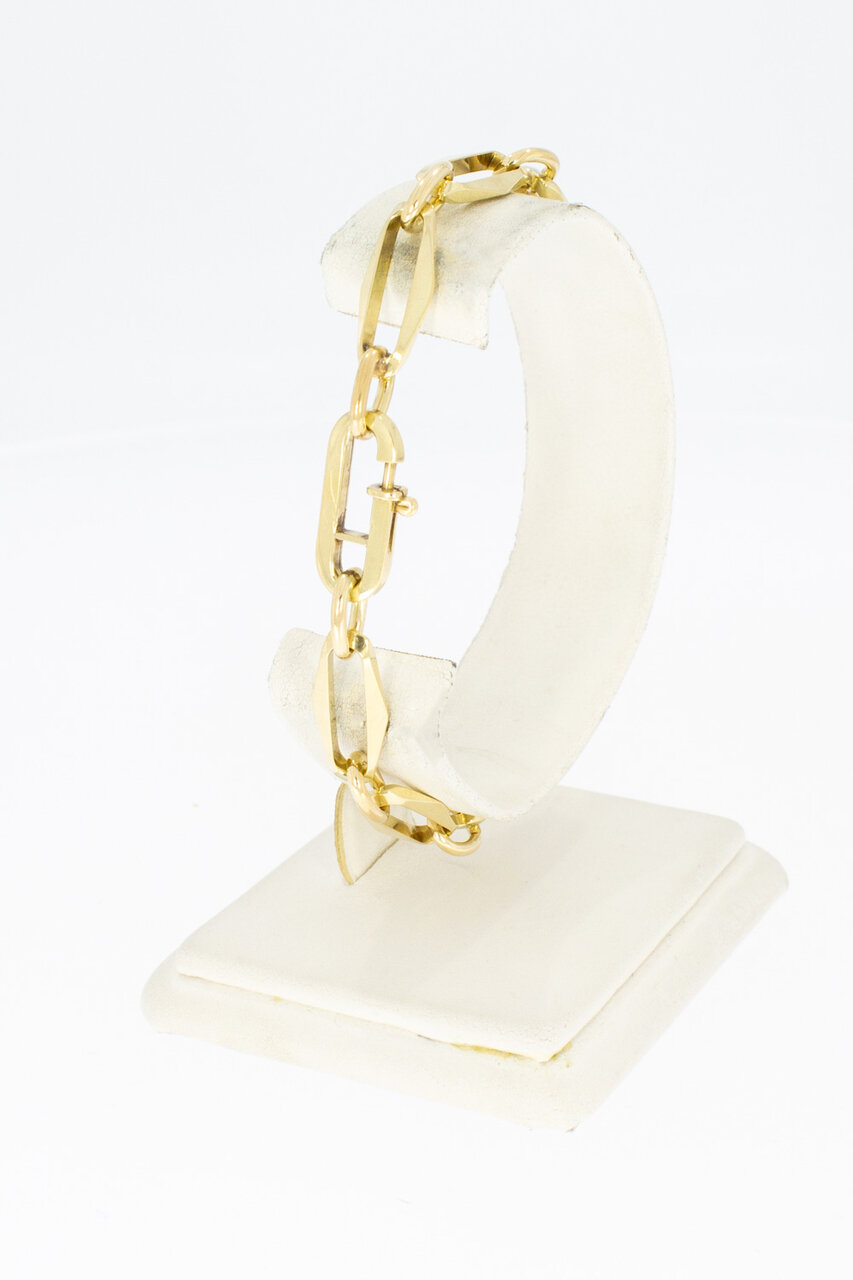 14 Karat Paperclip Goldarmband - 20,6 cm