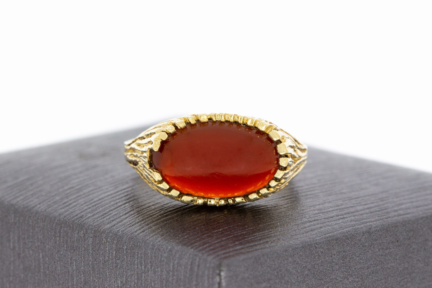 Vintage Karneol Ring 14 Karat Gold - 17,5