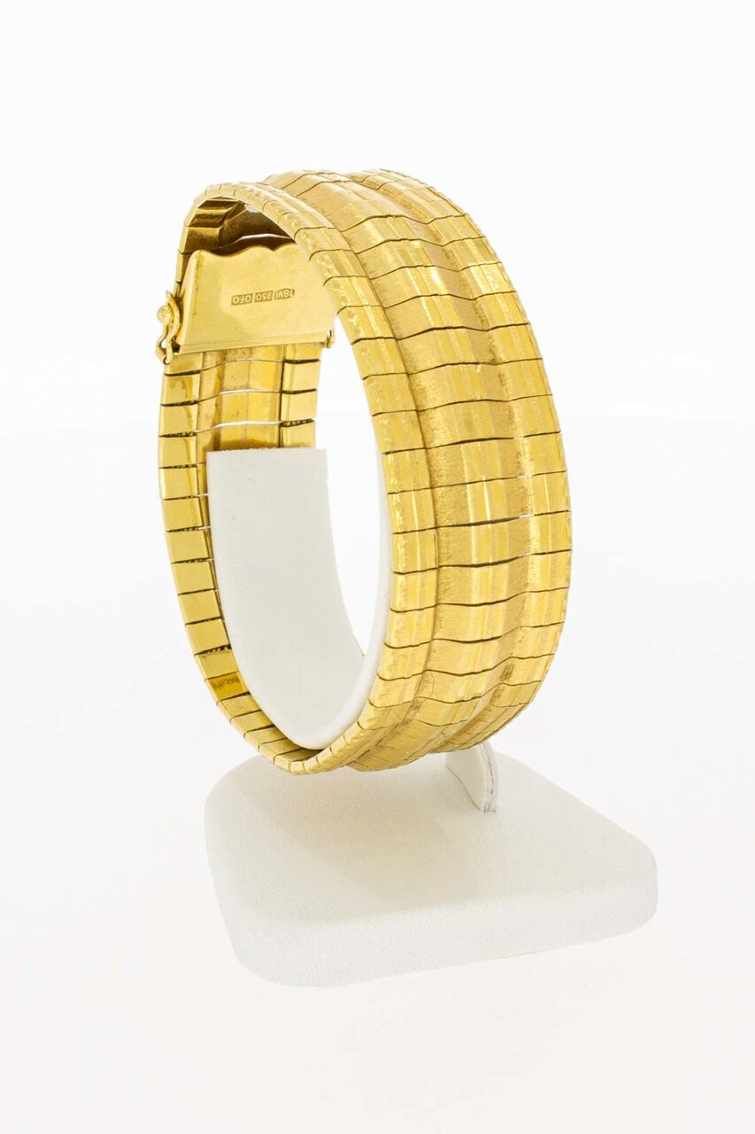 18 Karat breites Gold Armband - 18,9 cm
