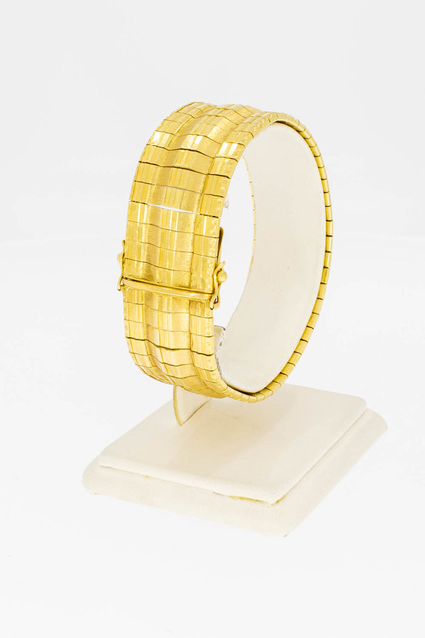 18 Karat breites Gold Armband - 18,9 cm