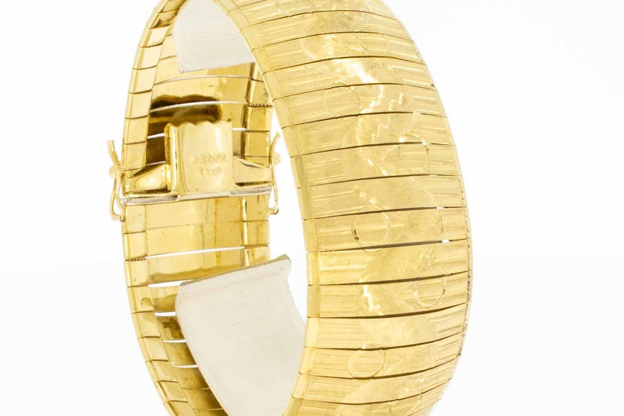 Breites Gold Armband 18 Karat - 19,5 cm