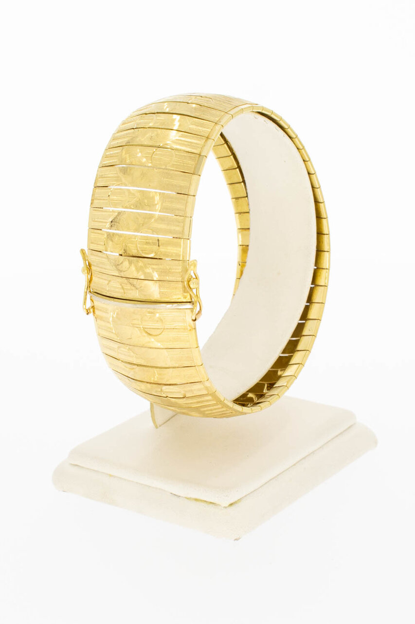 Breites Gold Armband 18 Karat - 19,5 cm