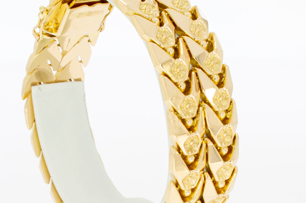 Breites Gold Armband 18 Karat - 19,2 cm