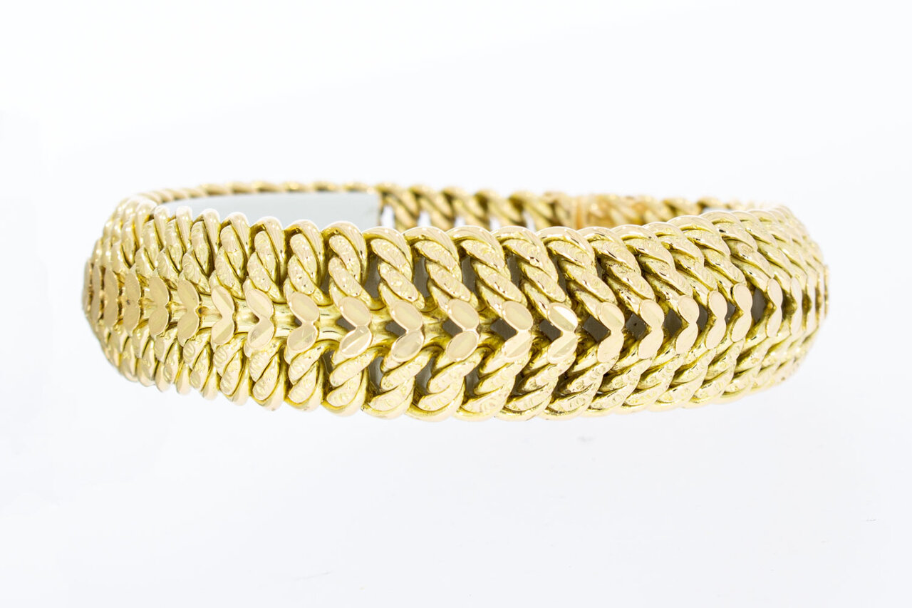Geflochtenes Gold Armband 18 Karat - 20,6 cm