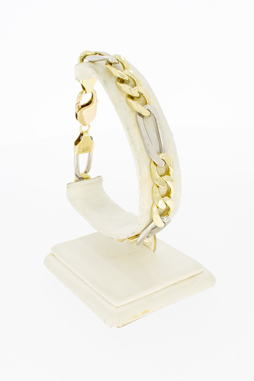 Gold Figaro Goldarmband 14 Karat - 22,8 cm
