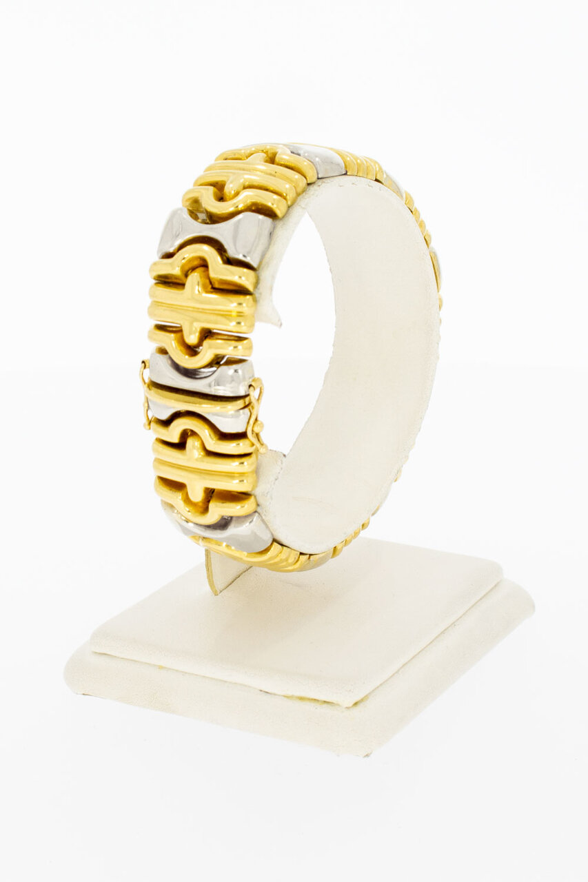 Flache Königsarmband 18 Karat Gold - 18 cm