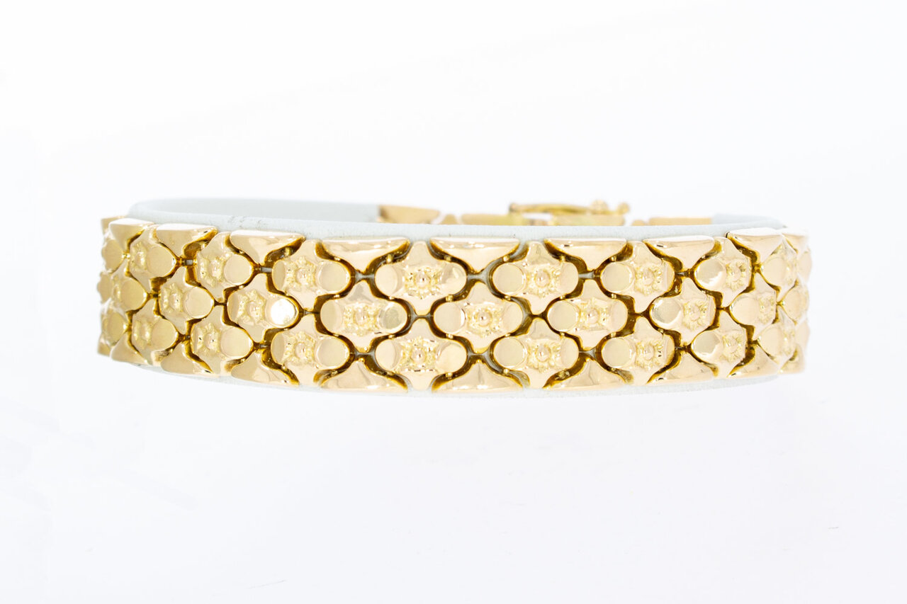750 Gold breites Vintage Armband - 19,7
