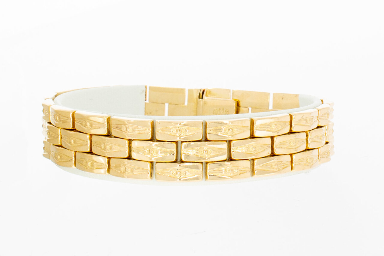 18 Karat Rosé Gold Barrenarmband - 20 cm