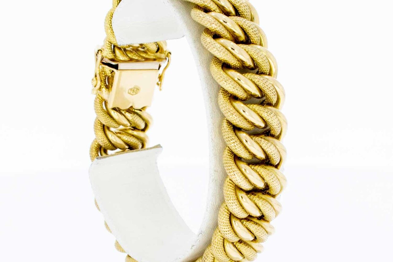 18 Karat geflochtenes Gold Armband - 20,5 cm