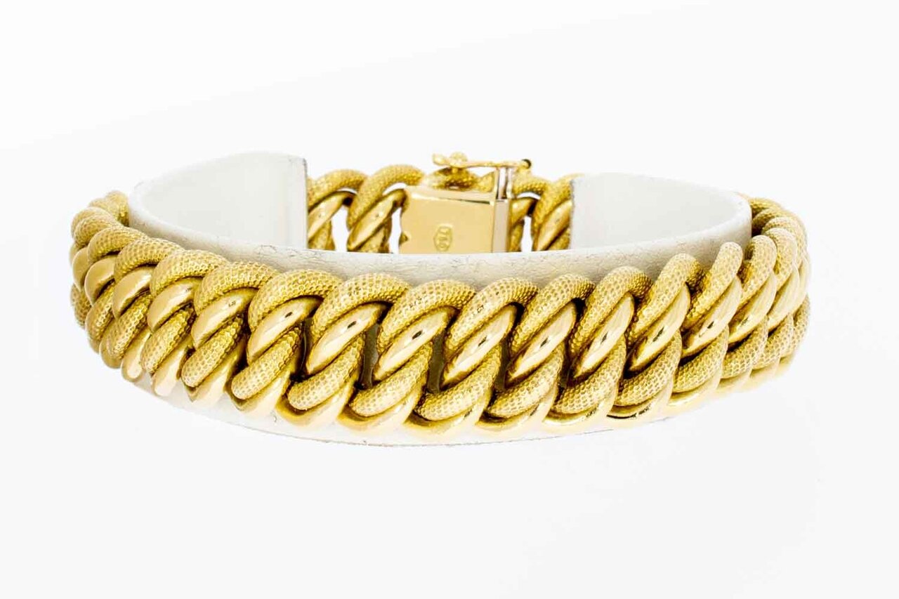18 Karat geflochtenes Gold Armband - 20,5 cm