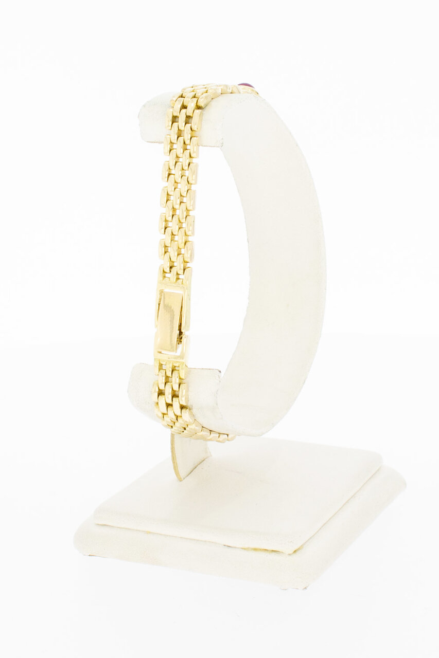 14 Karat Gold Edelstein Armband - 20,6 cm