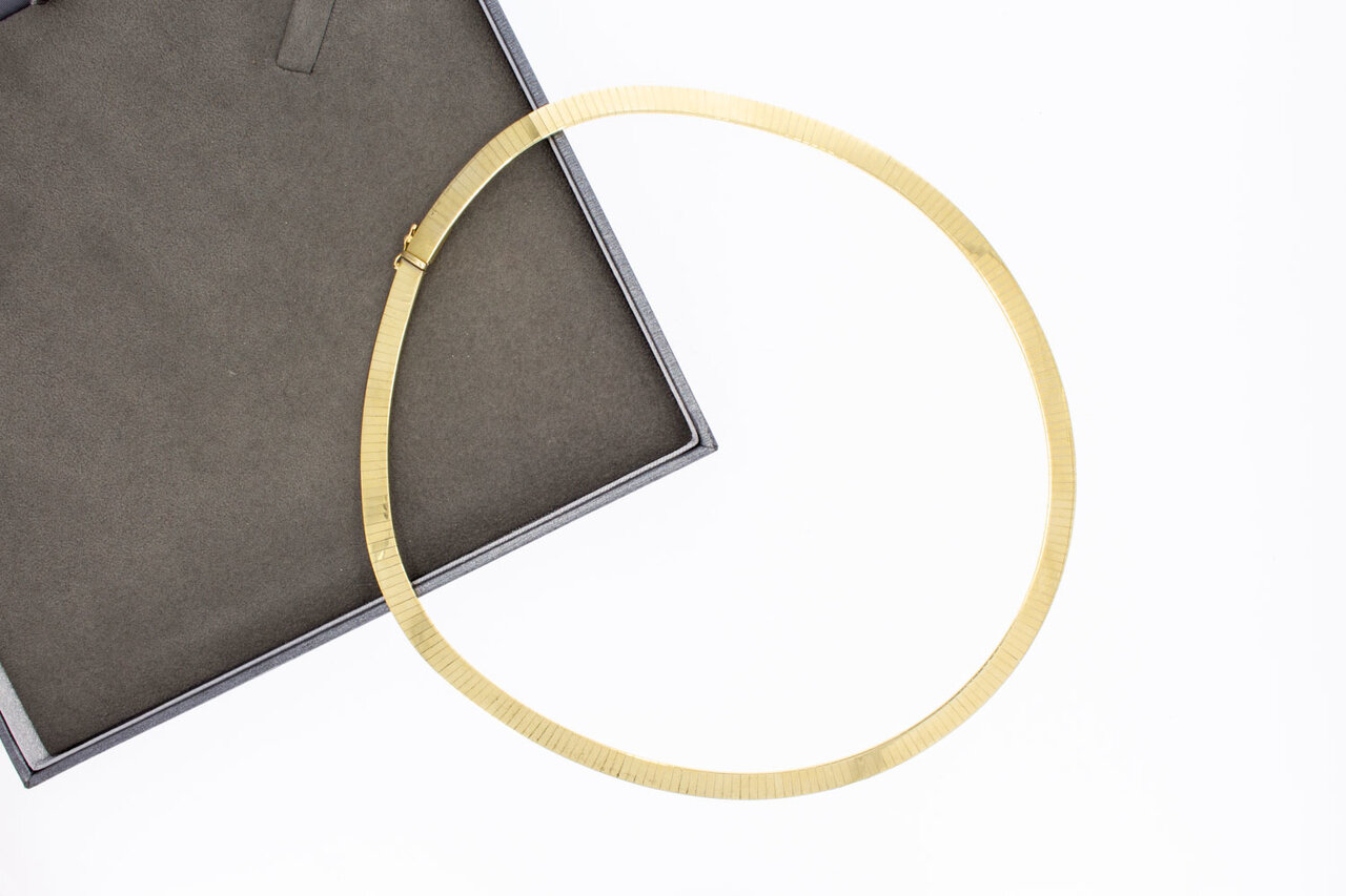 Omega Gold Halskette 14 Karat - 43 cm