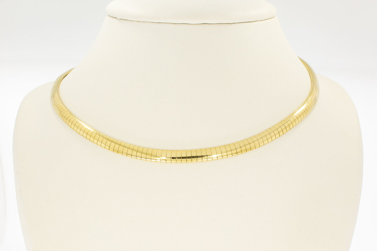 14 Karat gelb goldene Omega Halskette - 44,5 cm