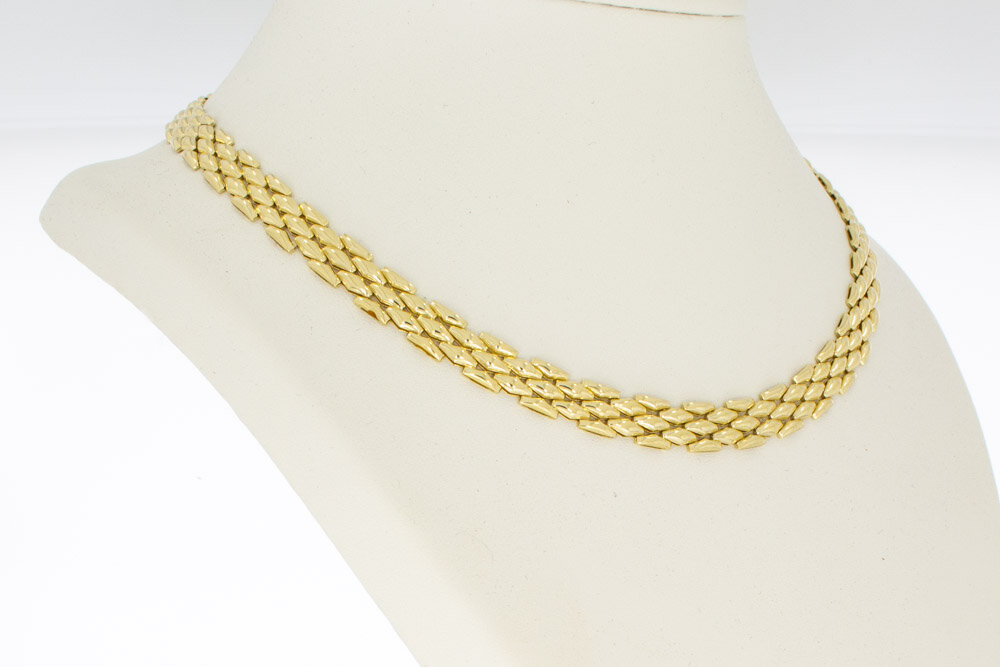 Milaneser Goldkette 14 Karat - 46,5 cm