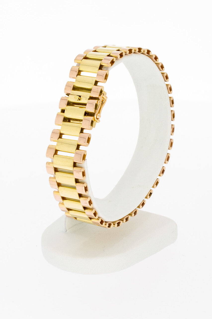 Rolex style Armband 18 Karat Gold - 18,9 cm