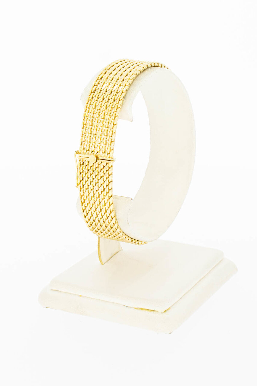 585 Gold geflochtenes Armband - 18,9 cm