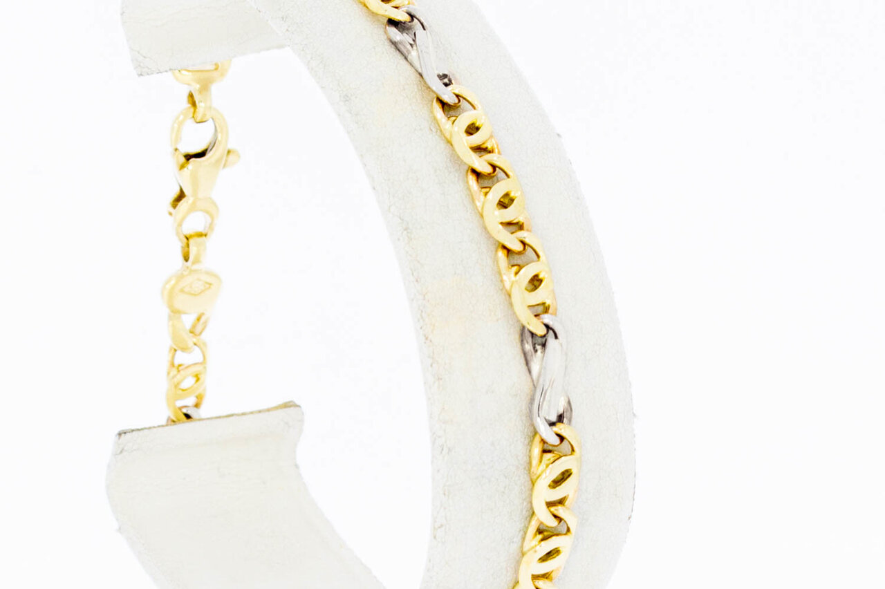14 Karat Falkenauge Infinity Gold Armband - 20 cm
