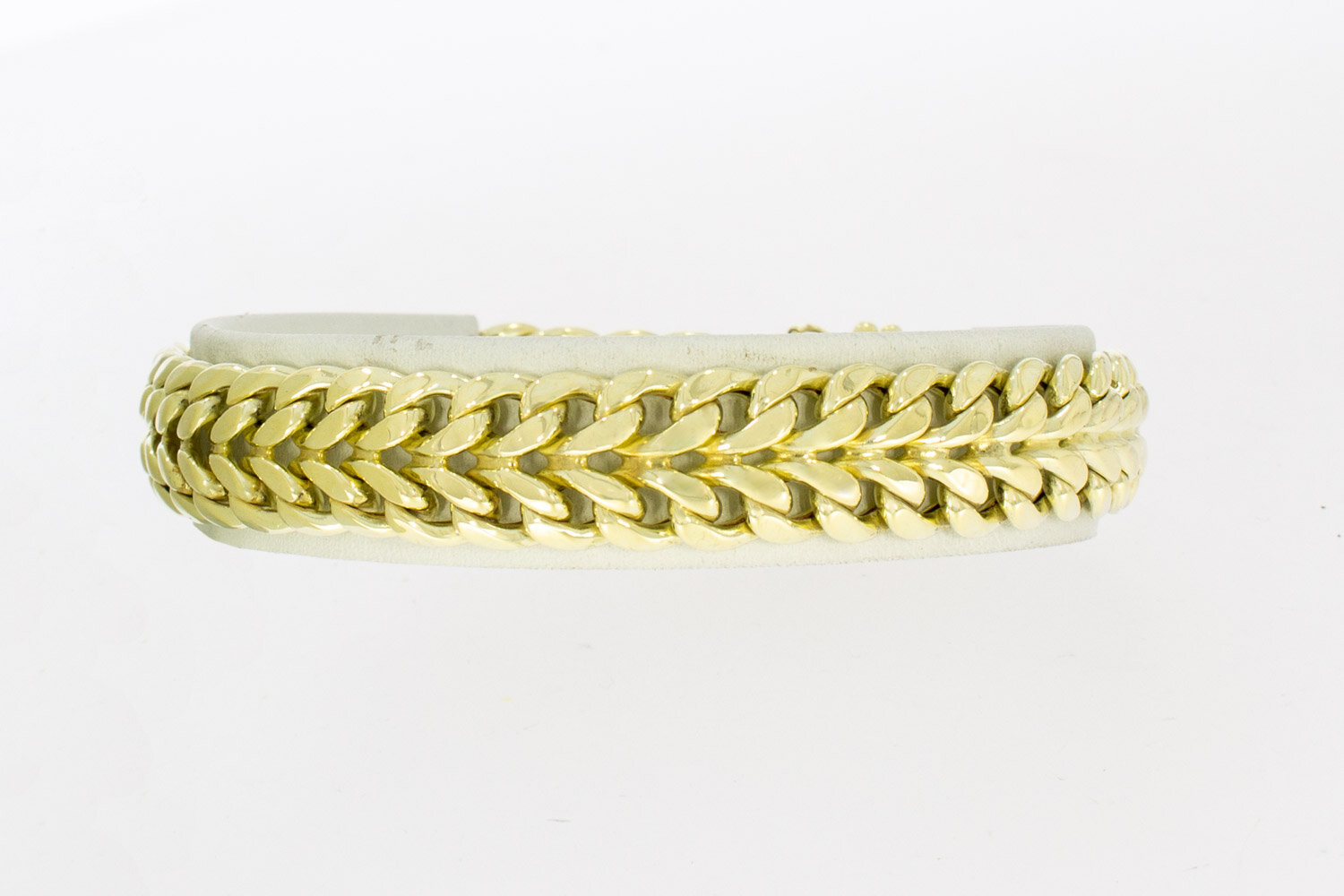 Geflochtenes Armband 14 Karat Gold - 20,5 cm