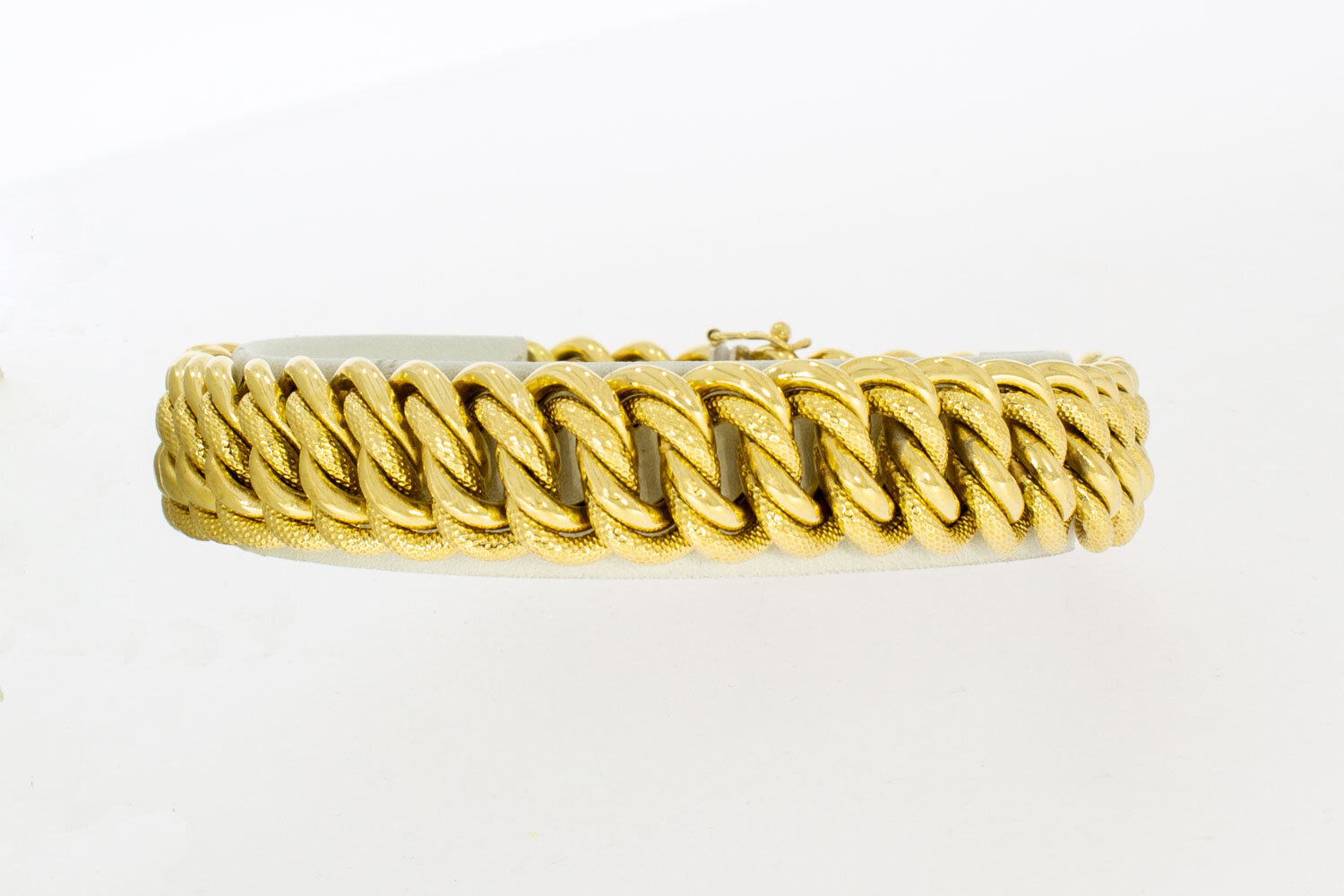 Geflochtenes Armband 18 Karat Gold - 21 cm