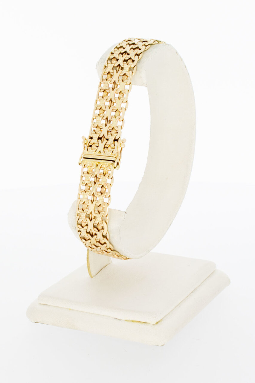 Vintage geflochtenes Armband 585 Gold - 19,9 cm