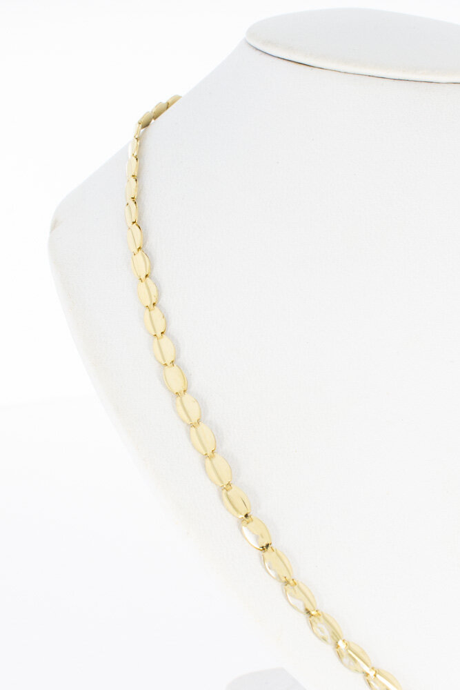 14 Karat Goldreiskorn Halskette - 45,6 cm
