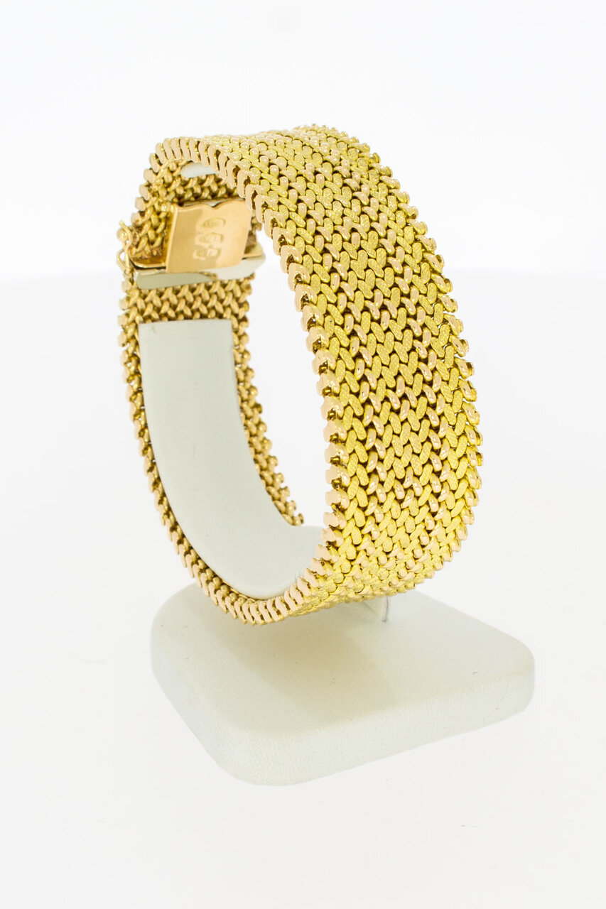 Geflochtenes Gold Armband 18 Karat - 19,2 cm