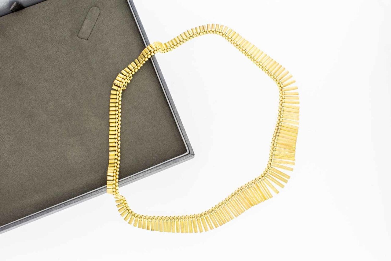 Sonnenstrahlen Halskette  18 Karat Gelbgold - 44 cm