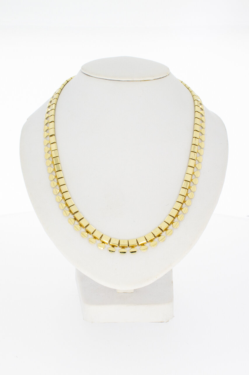 Sonnenstrahlen Halskette 14 Karat Gold - 45 cm