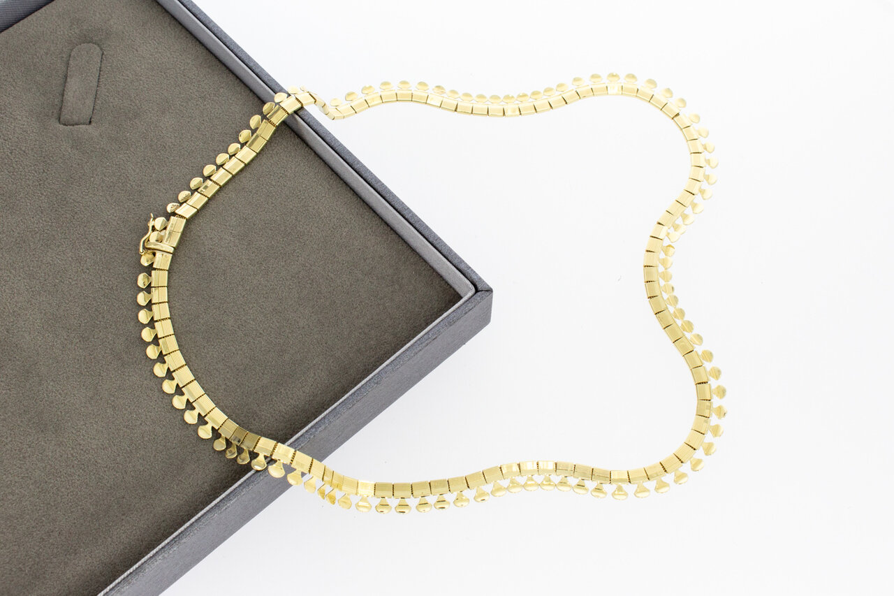 Sonnenstrahlen Halskette 14 Karat Gold - 45 cm