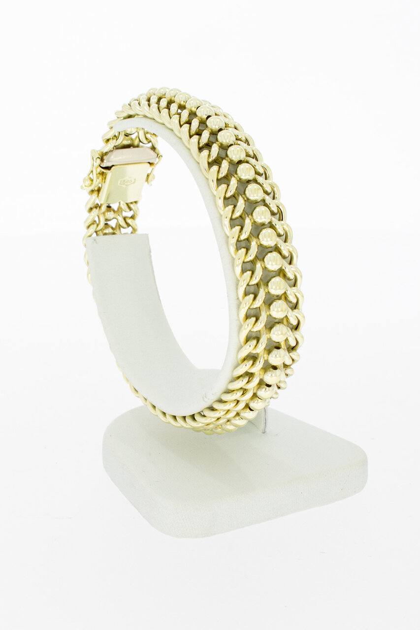 14 Karat Gold geflochtenes Armband - 19,4 cm
