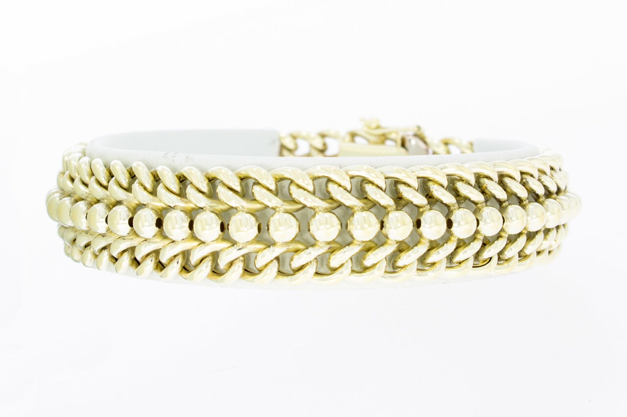 14 Karat Gold geflochtenes Armband - 19,4 cm