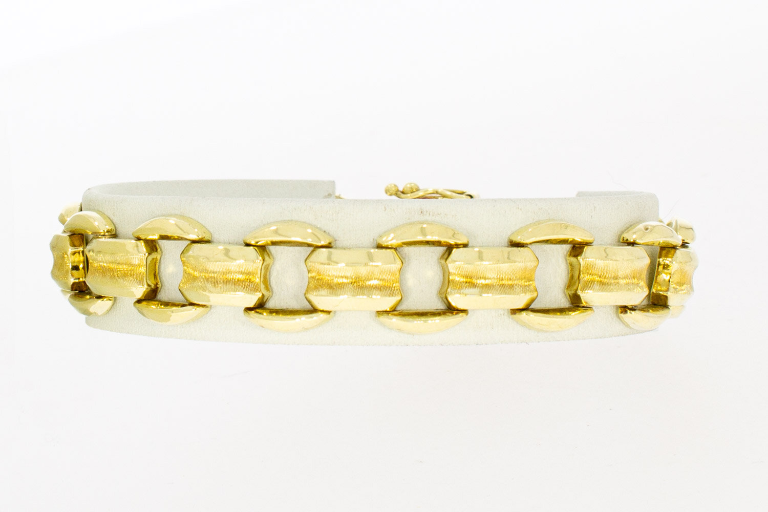 14 Karat Vintage Fantasy Gold Armband - 19 cm