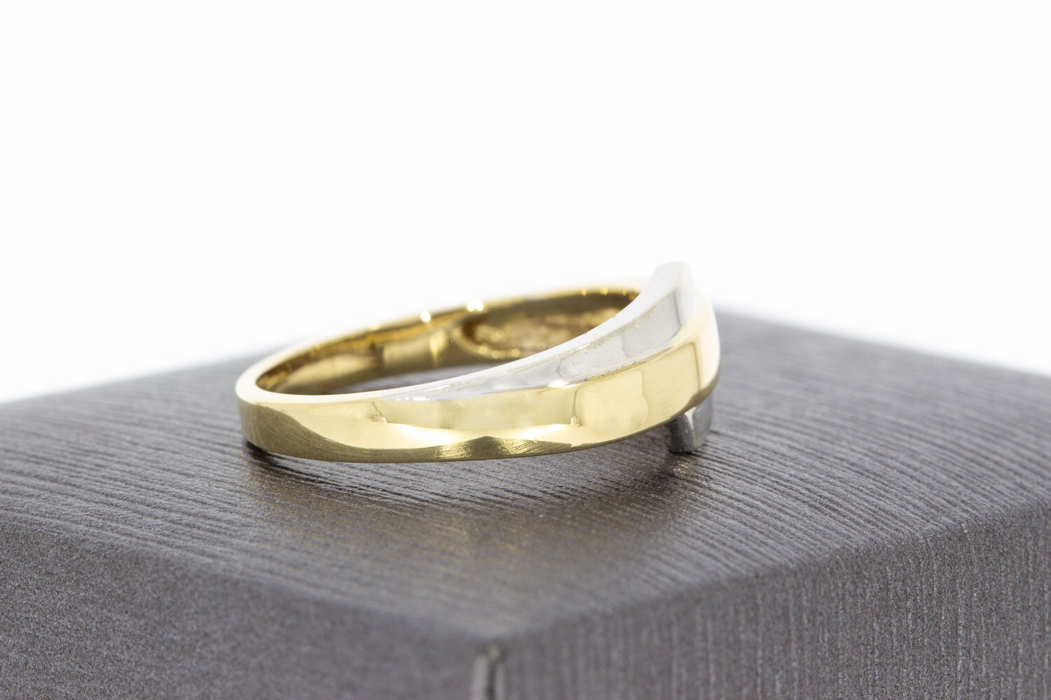 Geschwungene Ring 14 Karat Gold - 17,2 mm