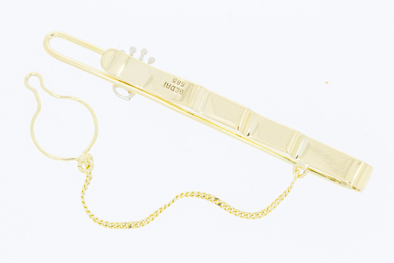 14 Karat Rolex style Gold Krawattennadel - 6,2 cm