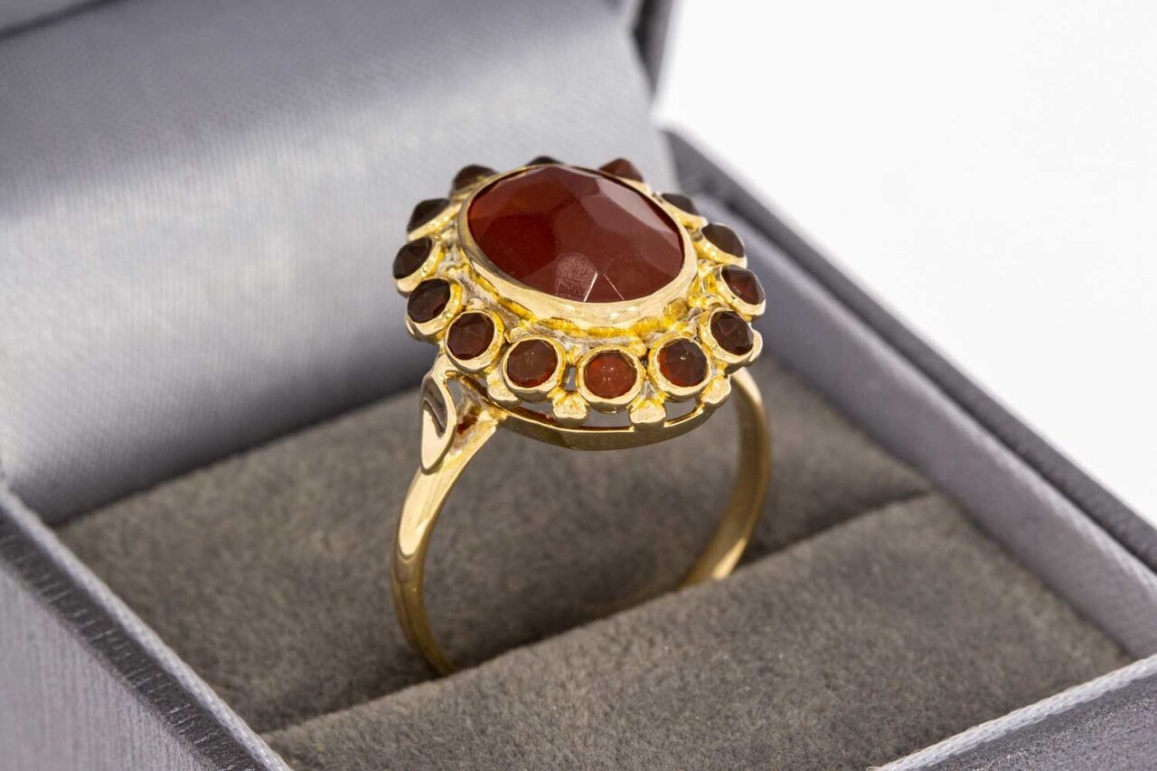 Vintage Karneol Ring aus 14 Karat Gold - 18,4 mm