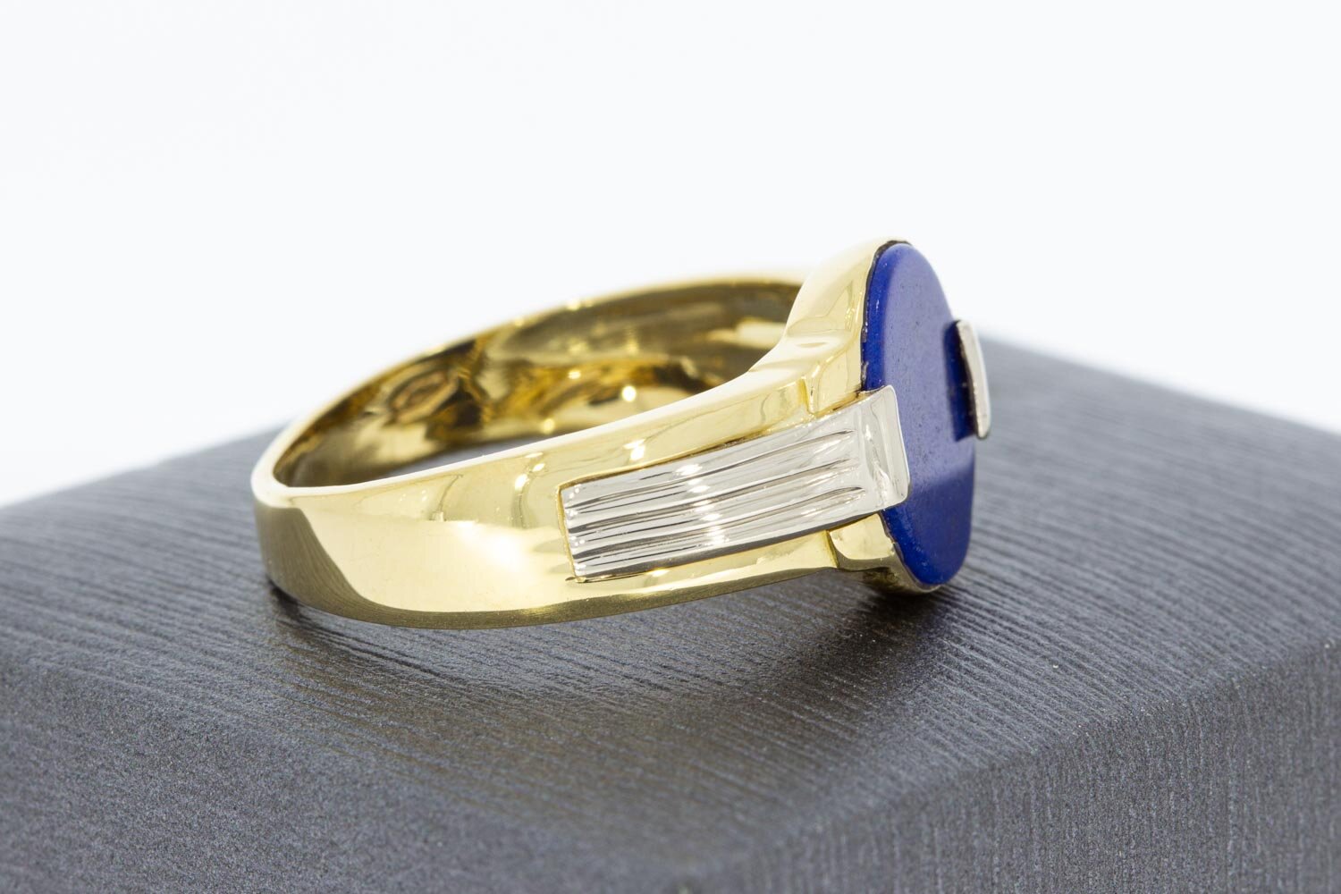 Lapislazuli Ring 18 Karat Gold - 21,3 mm