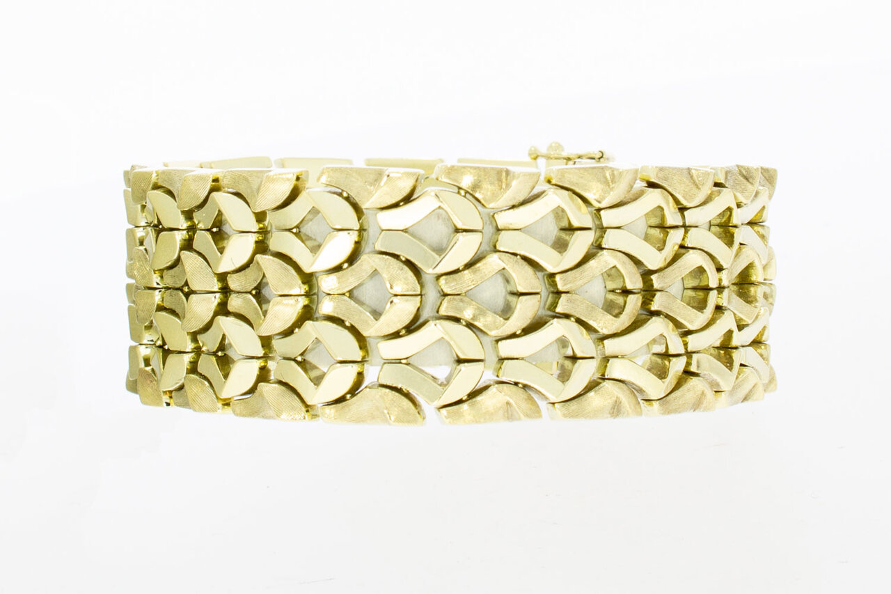Breites Vintage Armband 14 Karat Gold - 19,6 cm