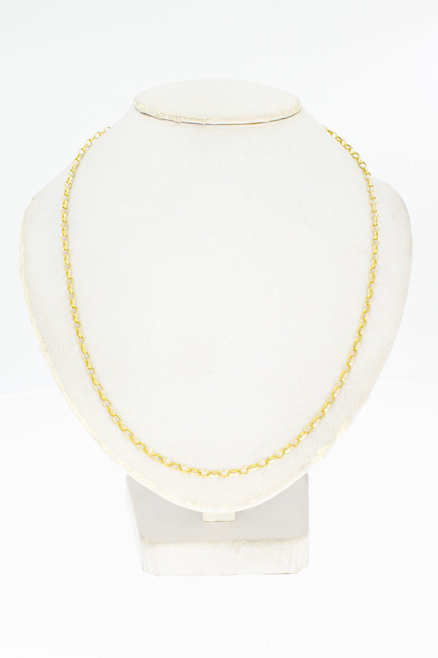 14 Karat Goldene Anker Halskette - 43,1 cm