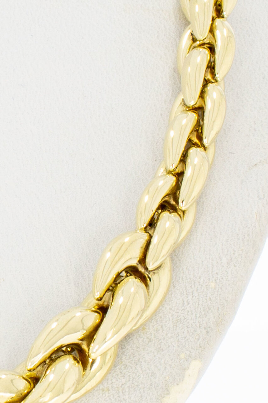 14 Karat Goldkette mit aufsteigenden Ankergliedern - 44,4 cm