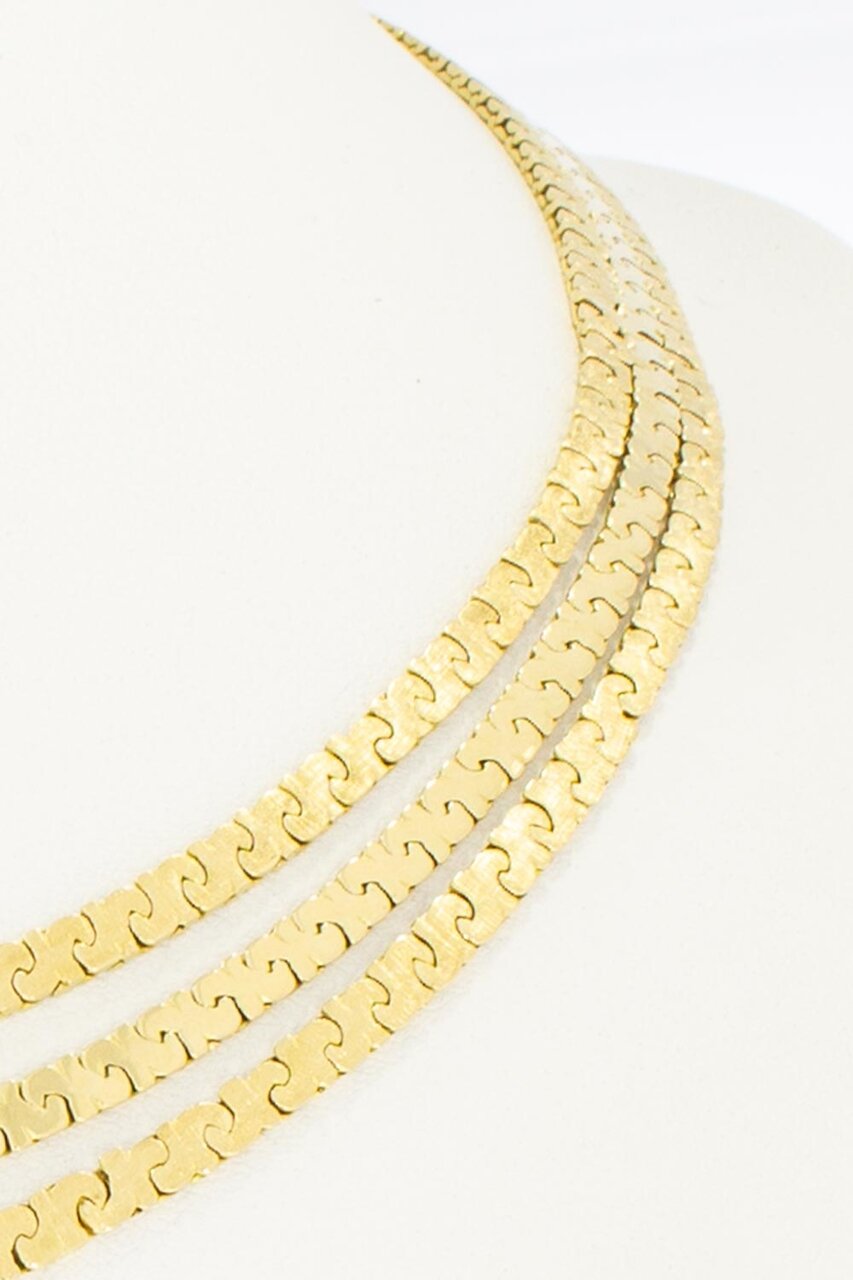 750 Karat Gold Vintage Halskette - 43,5 cm