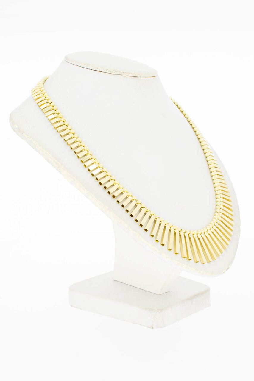 14 Karat Gold Sonnenstrahl Halskette - 45,6 cm
