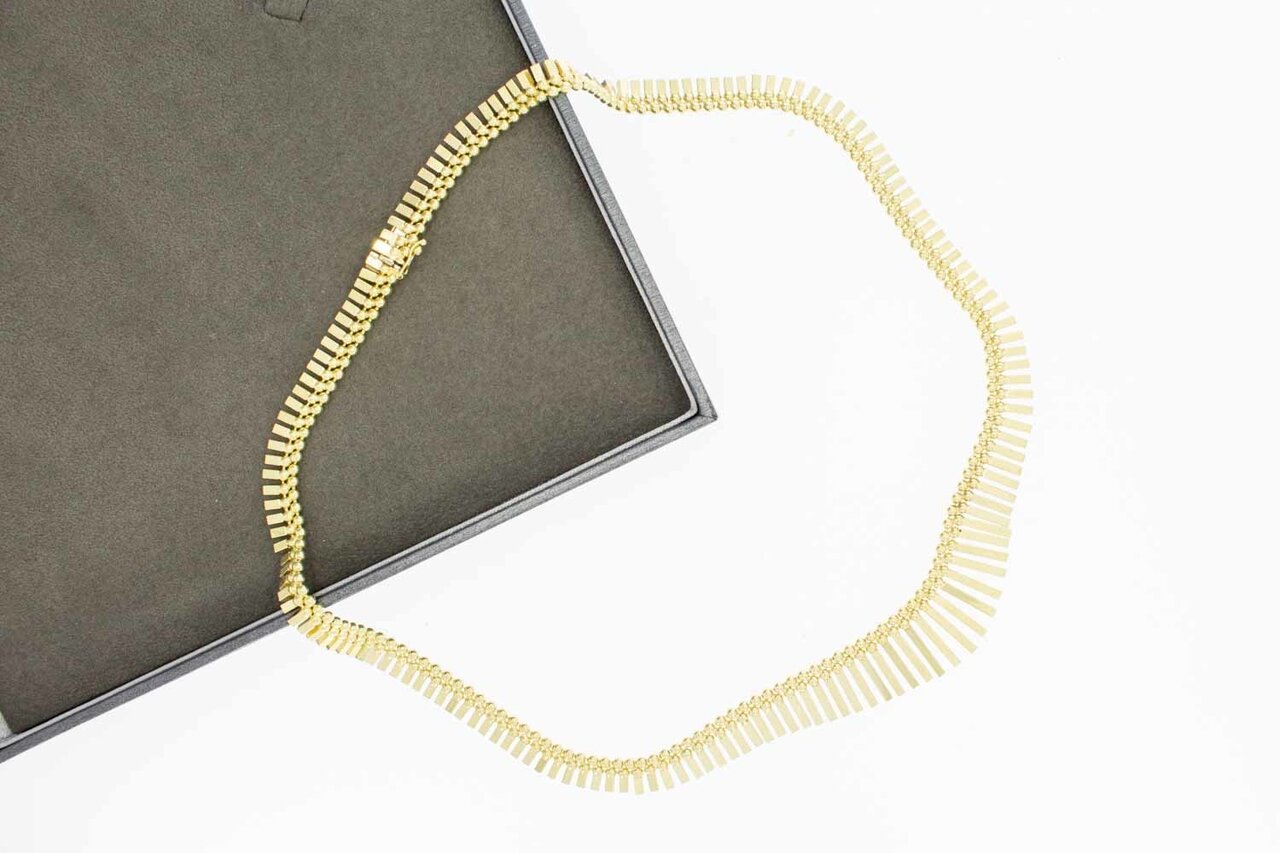 14 Karat Gold Sonnenstrahl Halskette - 45,6 cm