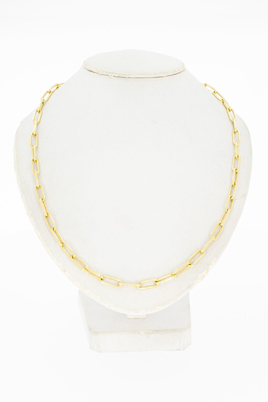 14 Karat Gold Anker Halskette - 38,3 cm