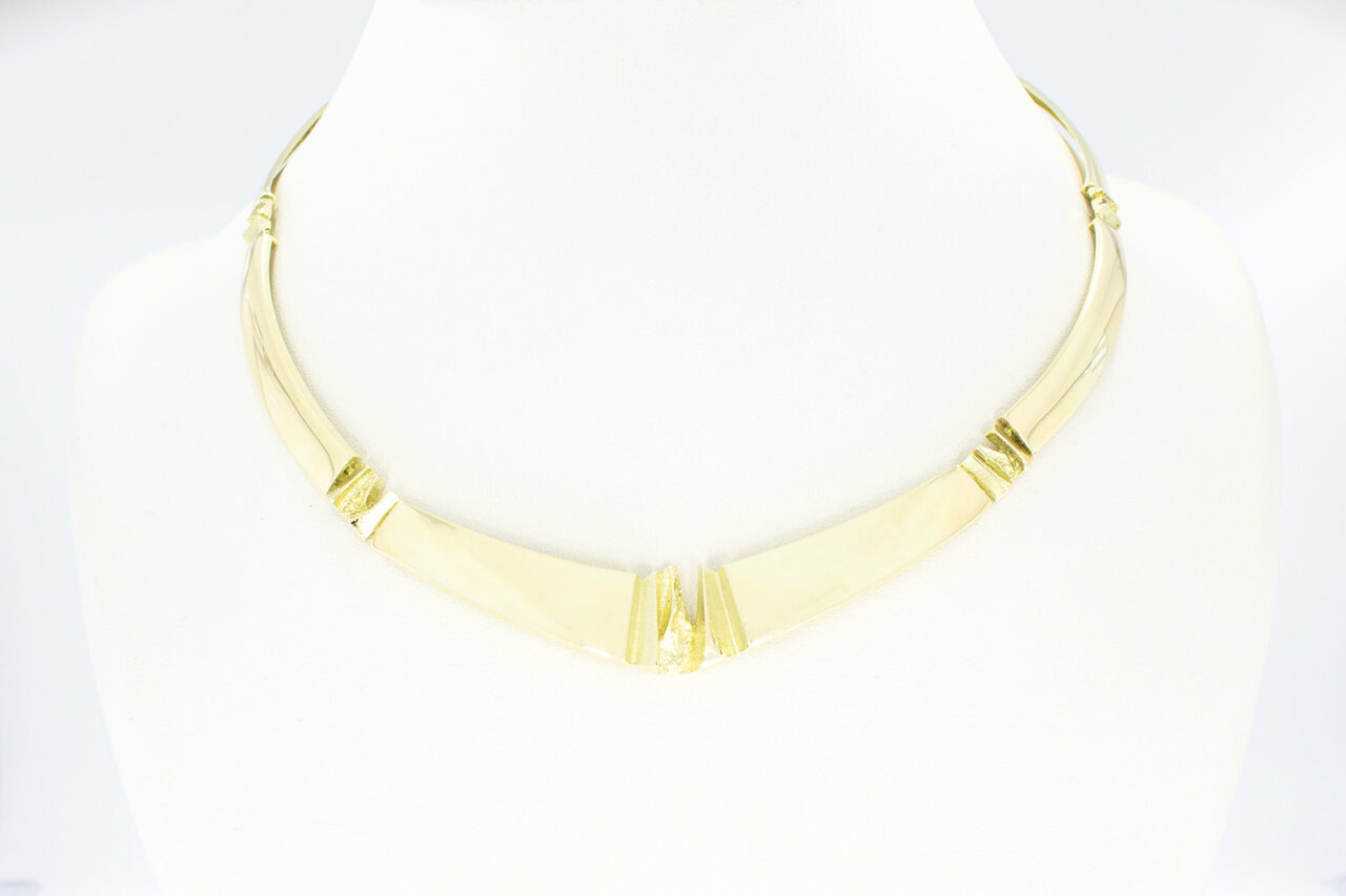 14 Karat Gold Fantasy Halskette - 45 cm