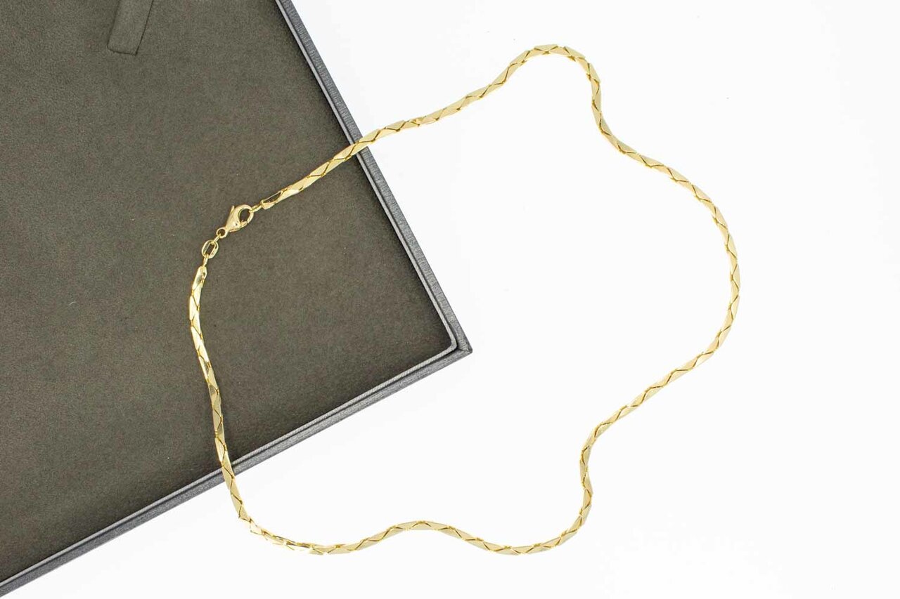 14 Karat Goldene Fantasy Halskette - 45,4 cm