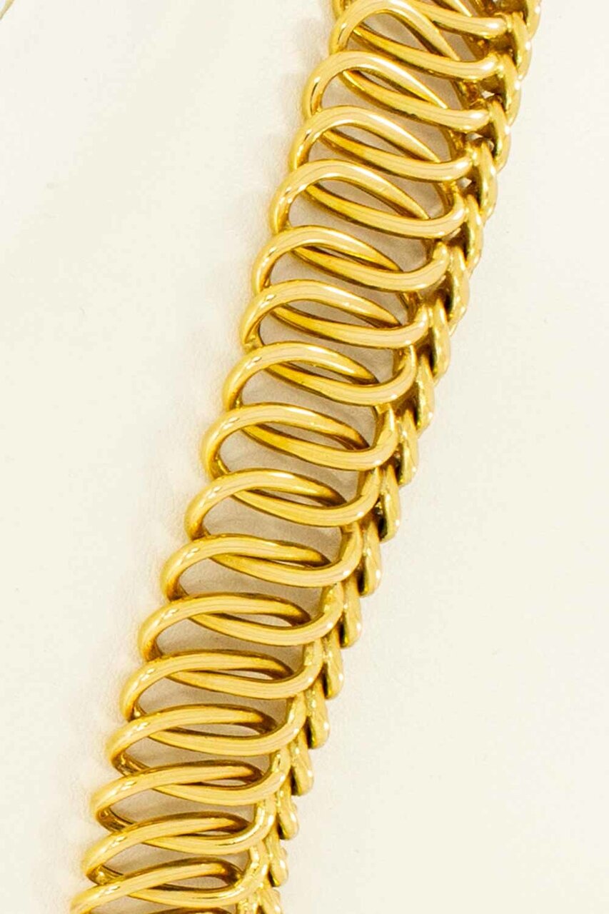 Geflochtene Halskette aus 18 Karat Gold - 43,3 cm