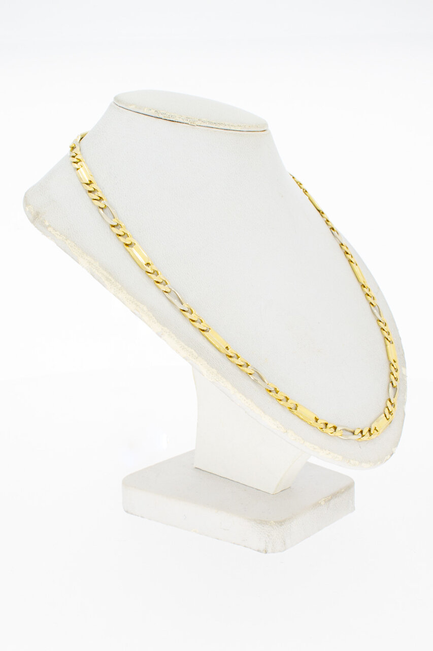 Figaro Halskette 18 Karat Gold - 62,3 cm