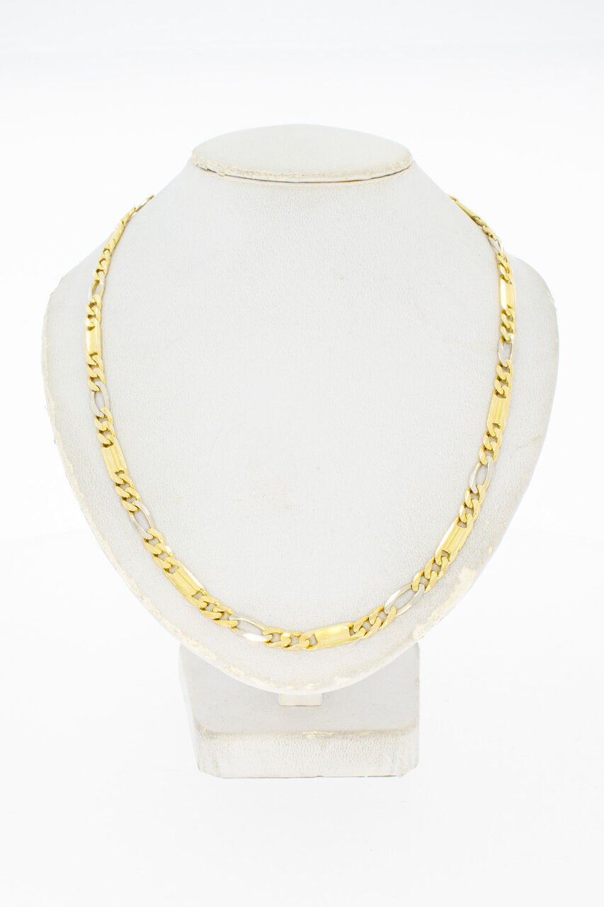 Figaro Halskette 18 Karat Gold - 62,3 cm