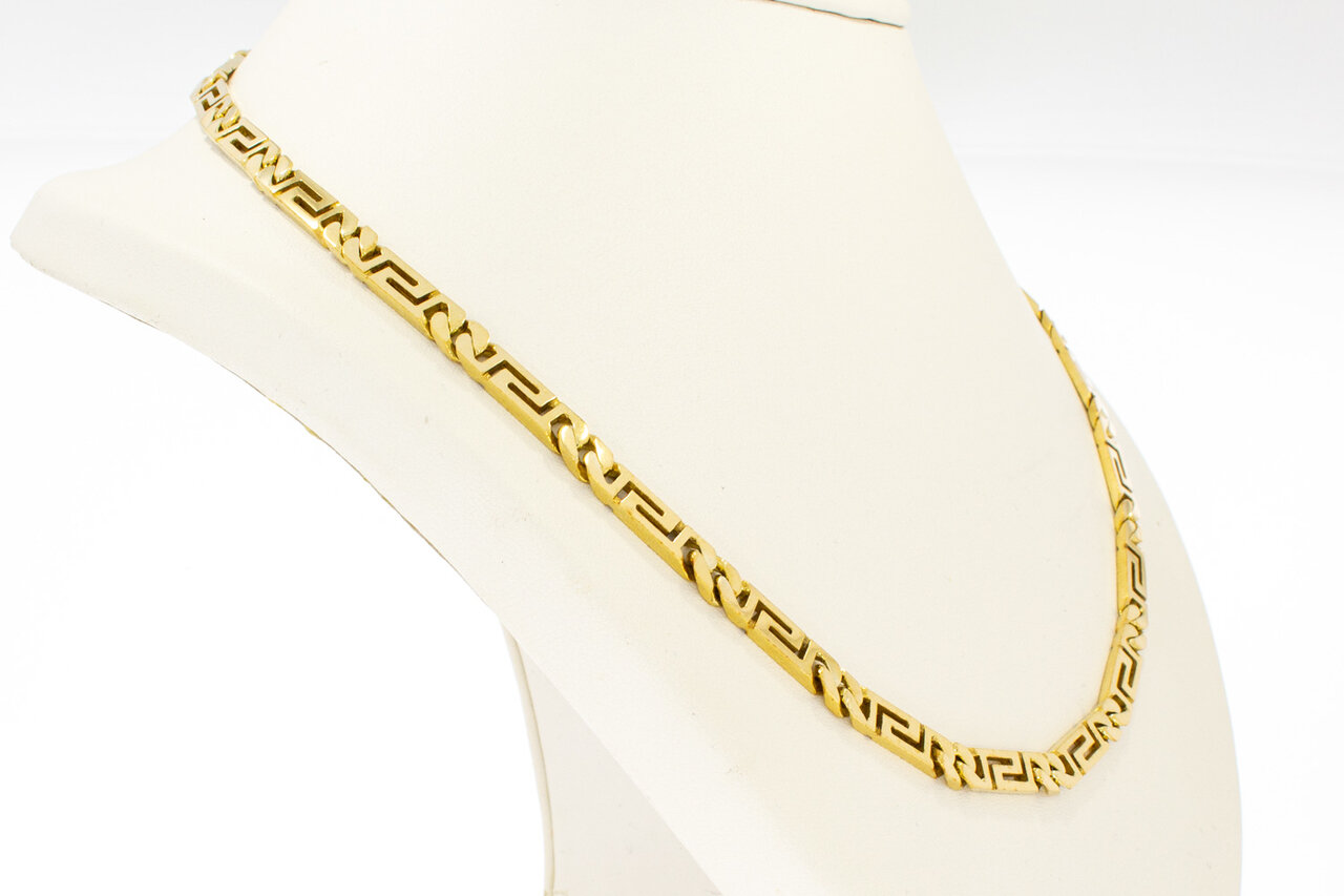 Halskette im Versace-Stil aus 14 Karat Gold - 51,6 cm